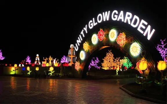 Unity Glow Garden Statue of unity